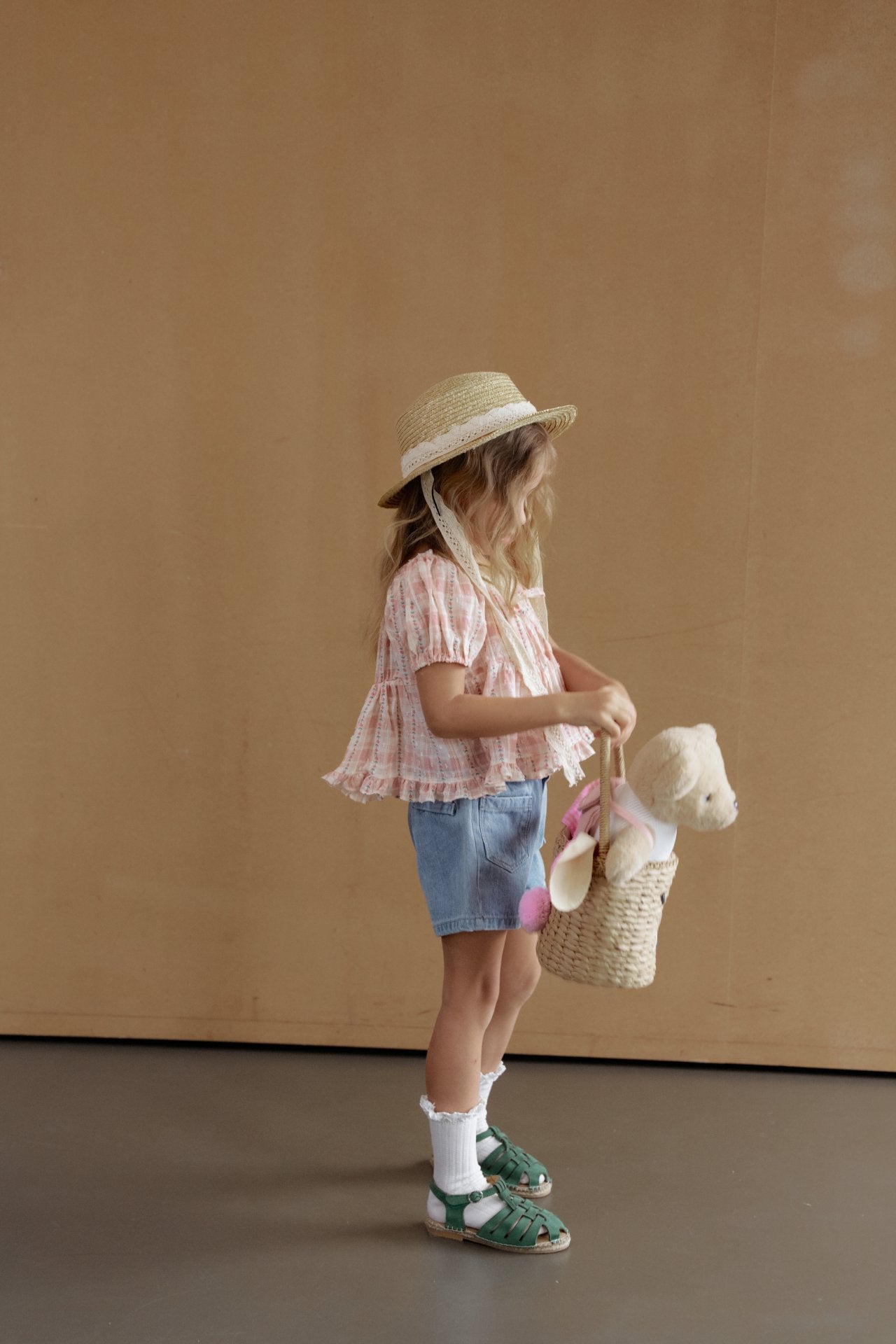 ［momo ann］Maybe ribbon puff blouse