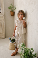 ［FLO］Elle lace wide pants
