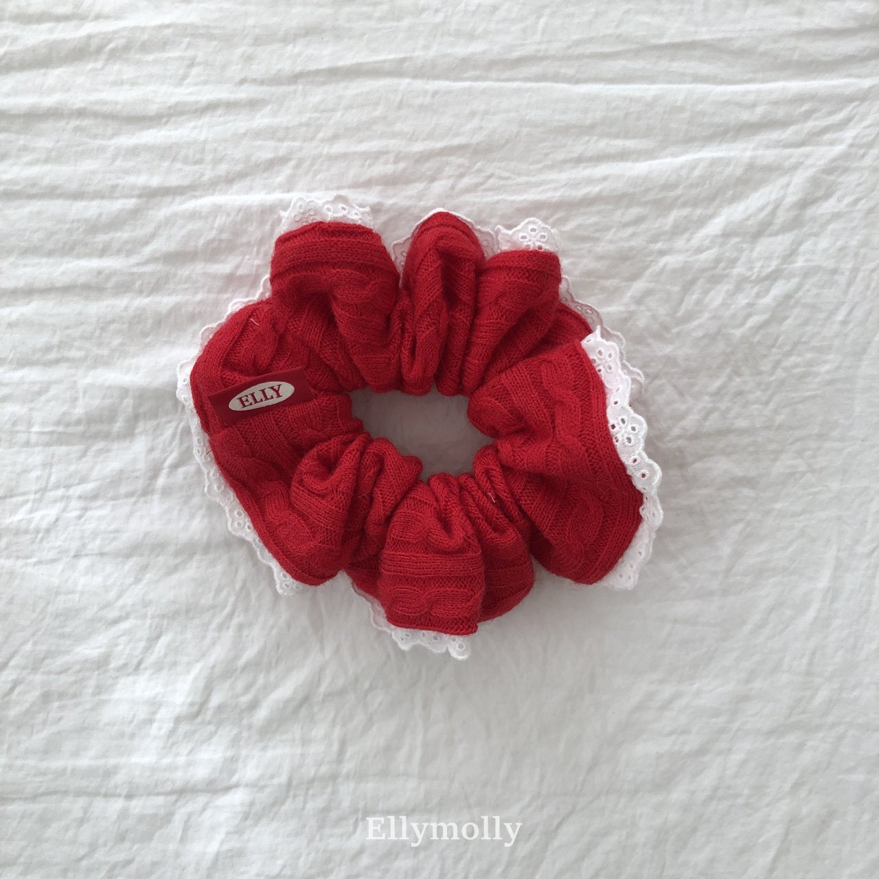 ［ELLY MOLLY］Cable scrunchie