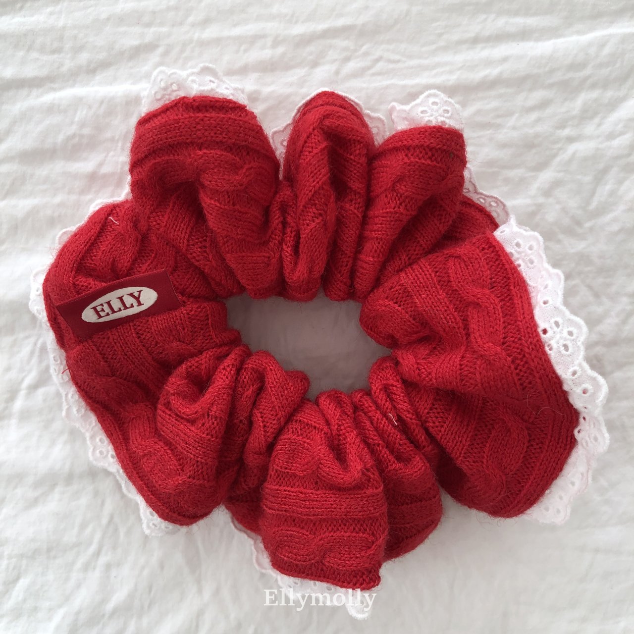 ［ELLY MOLLY］Cable scrunchie