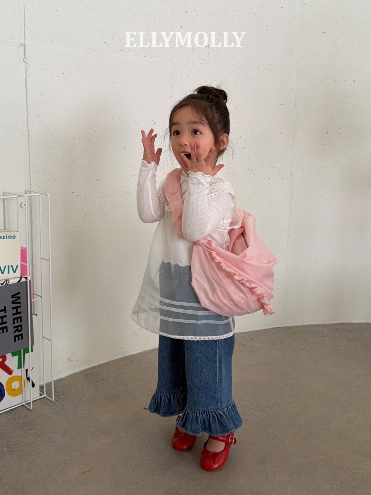 ［ELLY MOLLY］Memory frill bag