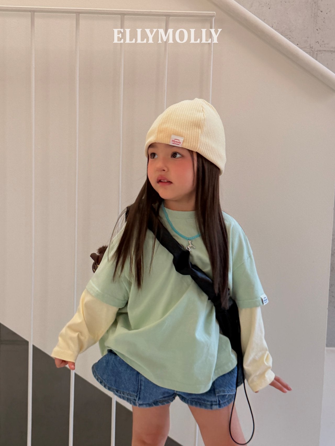 ［ELLY MOLLY］Memory frill bag