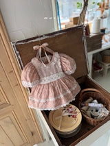 ［marron］Sophia flower rompers