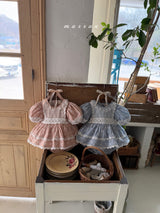 ［marron］Sophia flower rompers