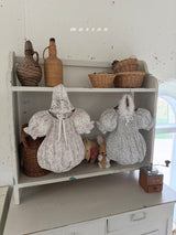 ［marron］Flone smock rompers