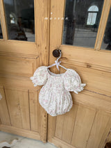 ［marron］Flone smock rompers