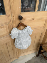 ［marron］Flone smock rompers