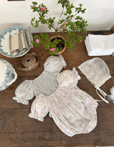 ［marron］Flone smock rompers