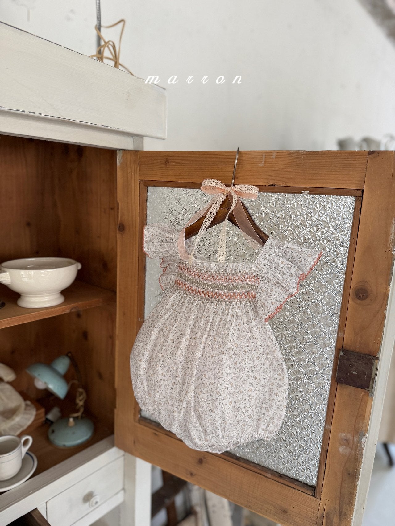 ［marron］Sunset smock rompers