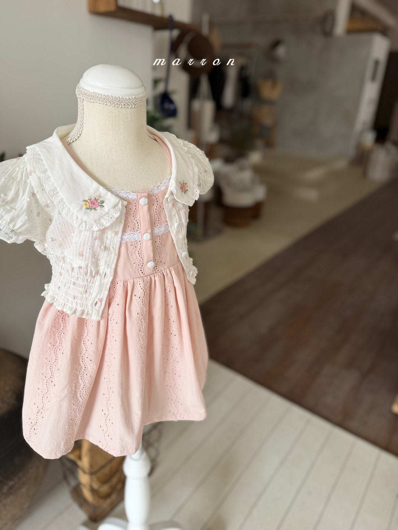 ［marron］Garden bloom camisole one-piece