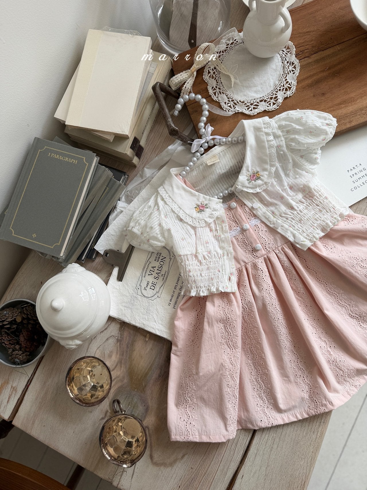 ［marron］Garden bloom camisole one-piece