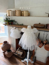 ［marron］Ribbon shasha dress