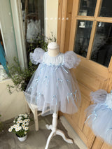 ［marron］Ribbon shasha dress