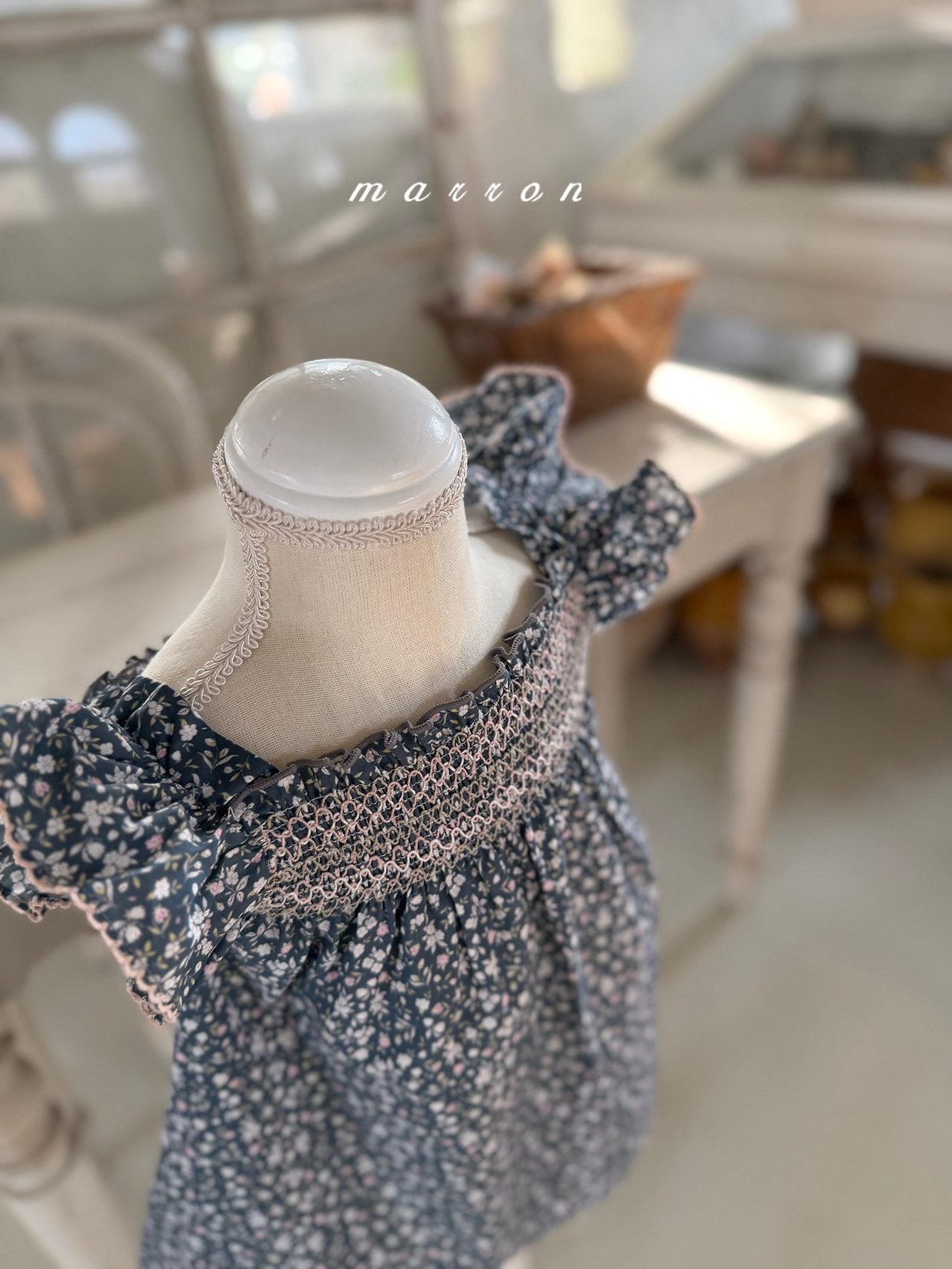 ［marron］Sunset smock one-piece