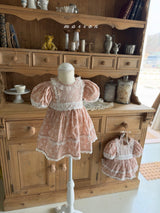 ［marron］Sophia flower one-piece