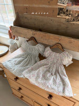 ［marron］Flone smock one-piece