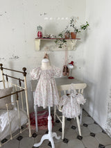 ［marron］Flone smock one-piece