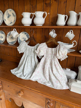 ［marron］Flone smock one-piece