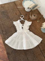 ［marron］Bell frill one-piece