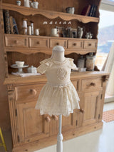 ［marron］lilac lace skirt