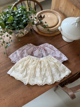 ［marron］lilac lace skirt
