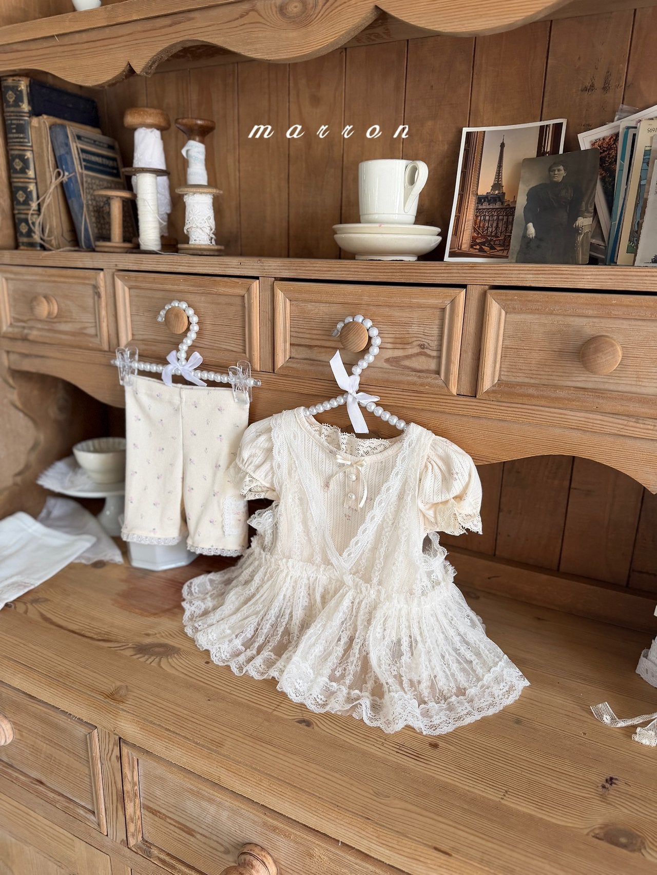 ［marron］Lace bustier