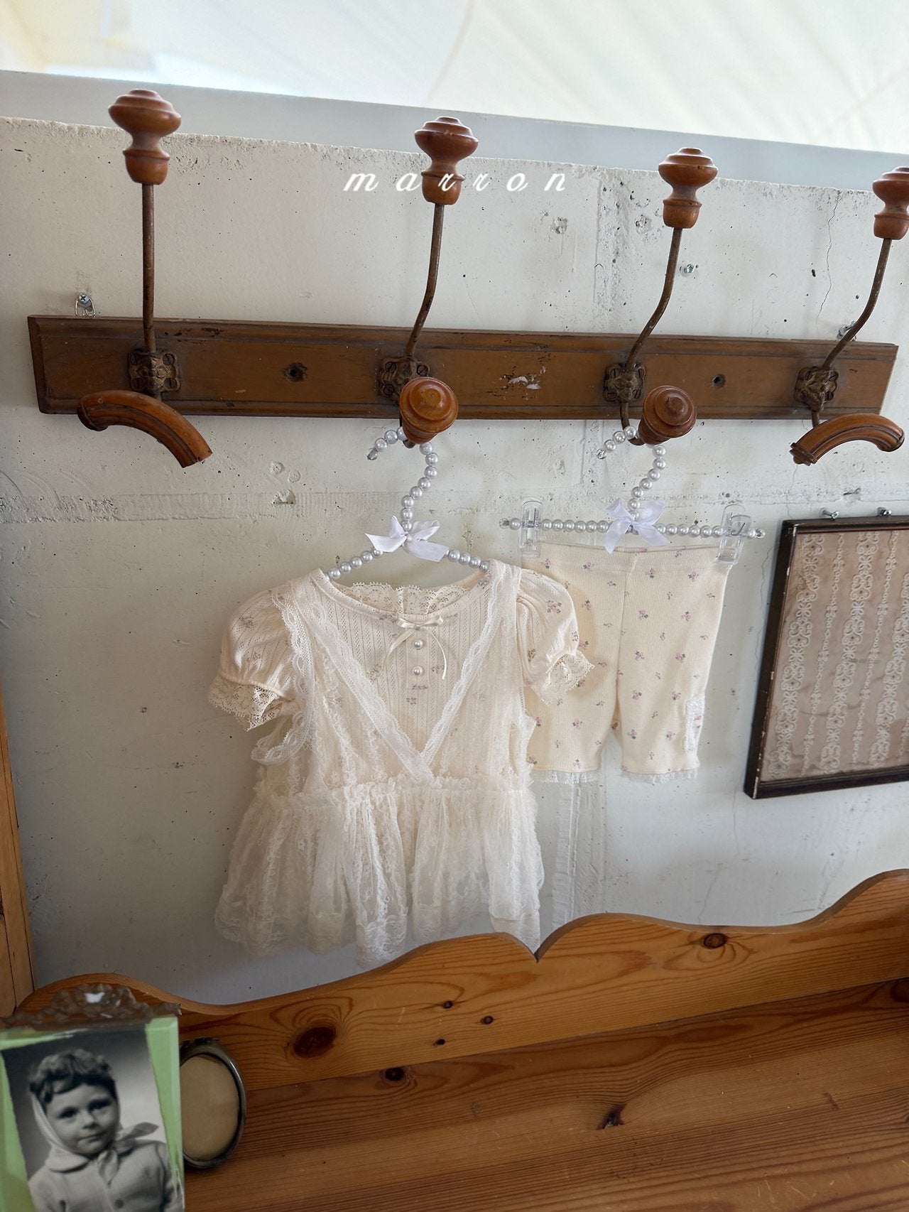 ［marron］Lace bustier