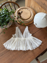 ［marron］Lace bustier