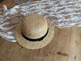 ［OREN］Ribbon rattan hat