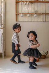 ［OREN］Clare stripe tulle suit