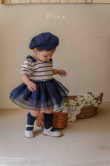 ［OREN］Clare stripe tulle suit
