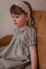 ［OREN］French check smock one-piece
