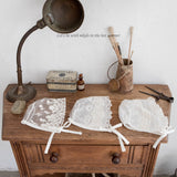 ［mkids］Rosette lace bonnet