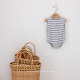 ［mkids］Stripe soft rompers