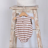 ［mkids］Stripe soft rompers