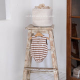 ［mkids］Stripe soft rompers