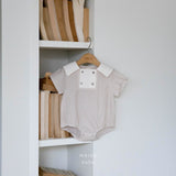 ［mkids］Haeilly stripe button rompers