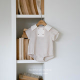 ［mkids］Haeilly stripe button rompers