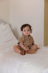 ［mkids］Mayo linen collar suit