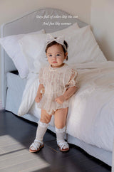 ［mkids］Amore lace collar rompers