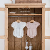 ［mkids］Rose ribbon rompers