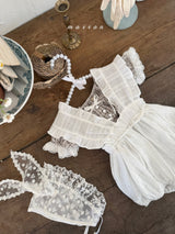 ［marron］Bell frill rompers