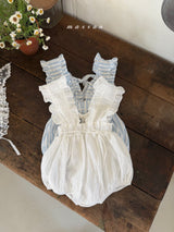 ［marron］Bell frill rompers