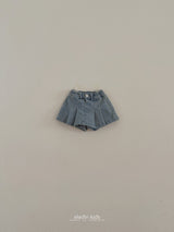 ［aladin］Pleats denim skirt