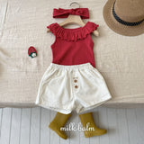 ［milk balm］Elloi button short pants