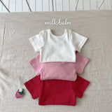 ［milk balm］Cross eyelet tee