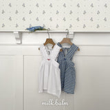 ［milk balm］Ribbon embroidery suspender skirt
