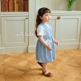［milk balm］Ribbon embroidery suspender skirt