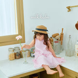 ［milk balm］Jenny dot ribbon rattan hat