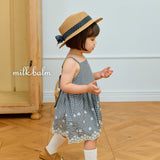 ［milk balm］Jenny dot ribbon rattan hat
